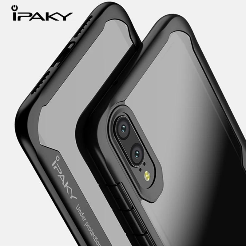 

Original IPAKY For Hawei Mate 30 Mate30pro Anti knock Shockproof Protective Silicone Cover For Huawei P30 P30 Lite Nova 3i Case, Black,gray,red
