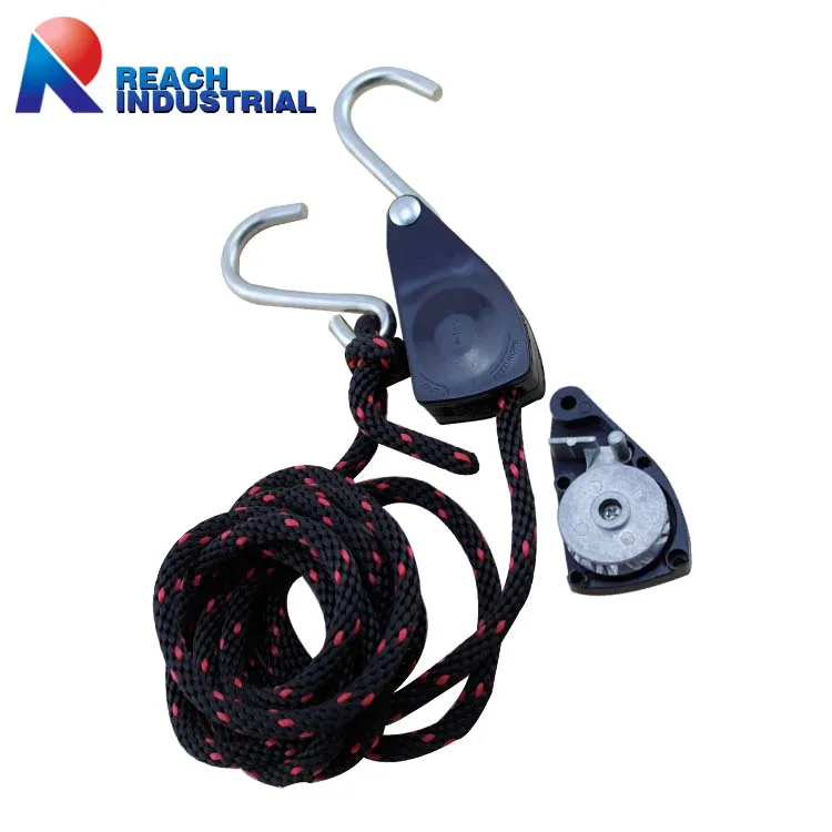 150lbs 1/4 Metal Gear Adjustable Rope Ratchet Pully Rope Ratchet Tie