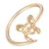 Nice Bijoux Adjustable Tiny Cute Mouse Rings Animal Lover Ring for Women Jewelry Bib Collar