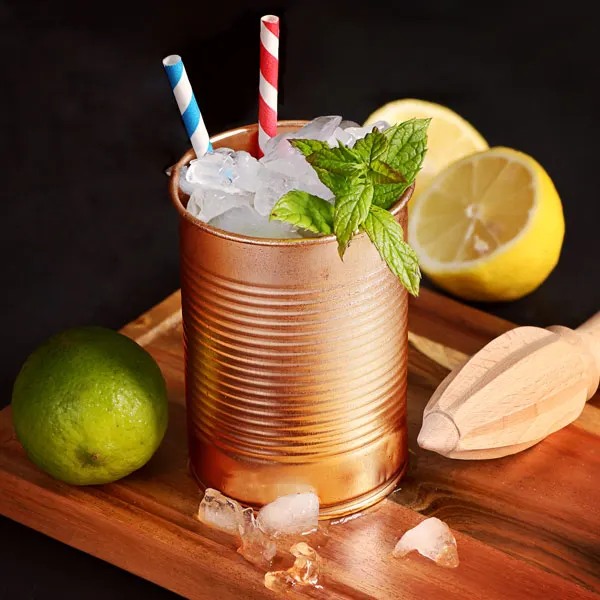 Copper Tin Can Cocktail Cup 15oz / 425ml Buy Drinks Tumbler Styled