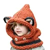 New Autumn Winter Scarf Hat Cute Children Handmade Knitted Warm Hat For Kids