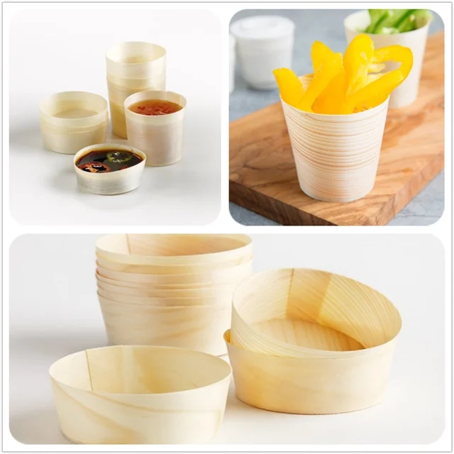 China Cheap Disposable Wholesale Wooden Cup Boat And Cone Buy Wooden