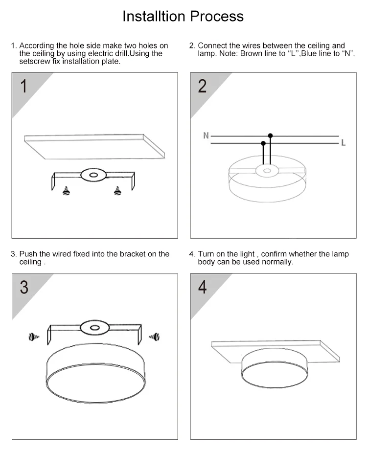 high power surface mounted round 18W/24W/30W led ceiling lighting