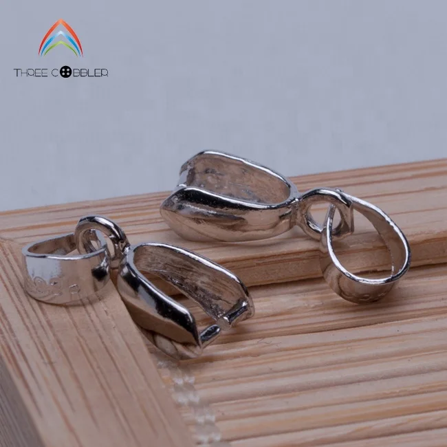 

Y0137 925 sterling silver accessories sterling silver Pinch Bails Pendant Clasp
