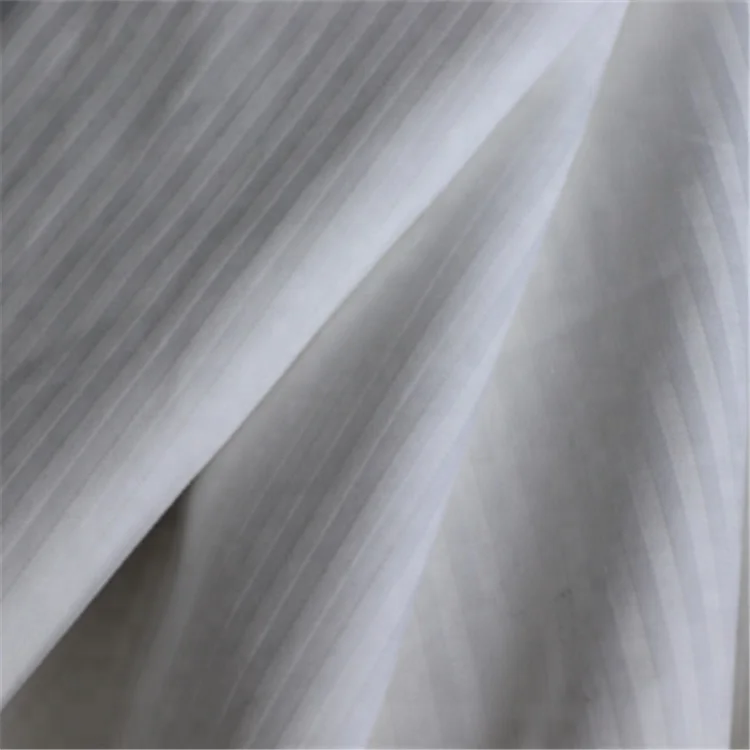 
polyester cotton sateen stripe t/c bedding fabric tc cvc fabric stripes 