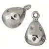 New Stainless Steel Pendant setting tear drop rain water waterdrop teardrop 1317923