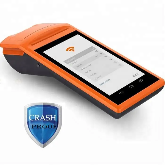 

3G mobile handheld android mini pos, Orange