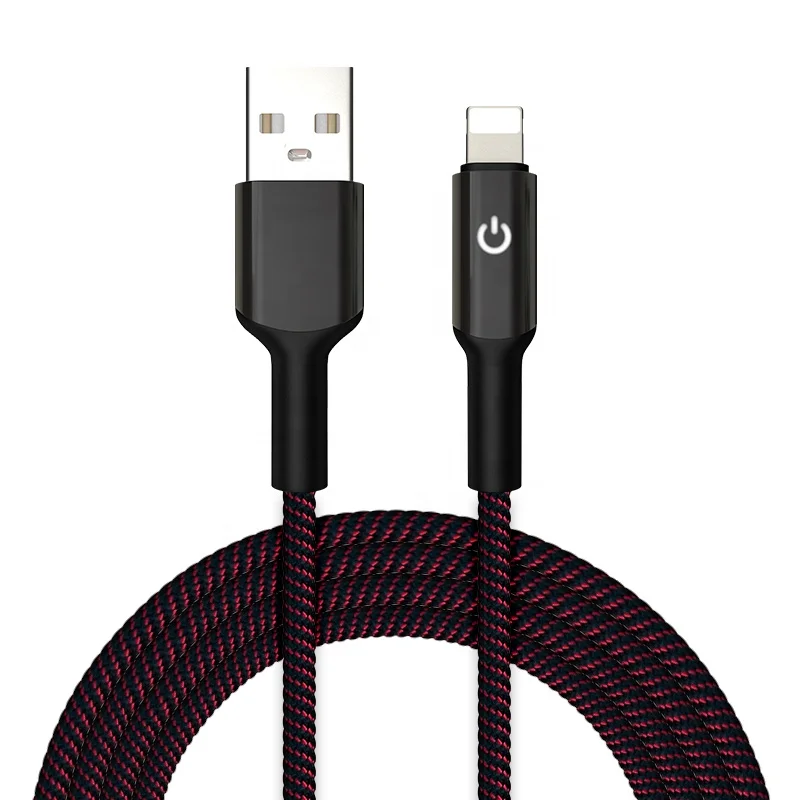Auto Power Off Smart Charging Cable with Breathing LED for iPhone Auto Power Off Smart Charging Cable with Breathing LED for iPhone