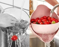 

Kitchen Fruits Vegetable Cleaning Washing Mixing Plastic Washing Up Bowl