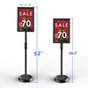 Pop Multi-Position Height Adjustable Portable Metal Sign Holder Poster Display Menu Stand