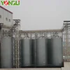 2000 Ton galvanized storage rice corn grain steel silo with conveying system