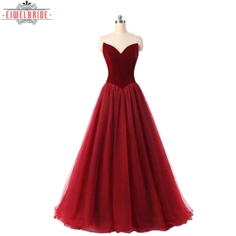

Wholesale A Line Red Real Sample Pictures Evening Dresses China for Ladies
