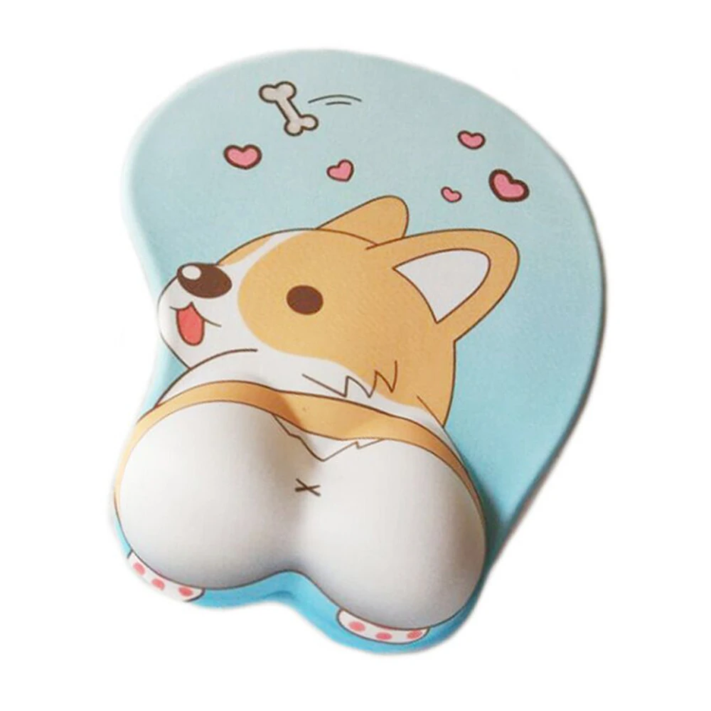 Custom mousepad with wrist rest, Oppai Padded Mousepads