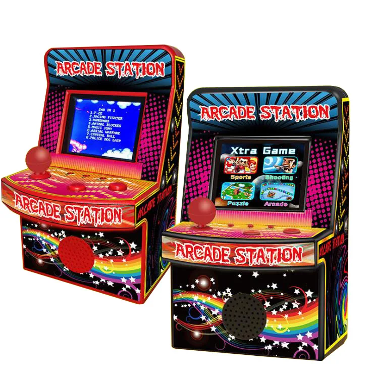 Mini Portable 1 Player Arcade Station 2.5inch With Built-in 240 Games ...