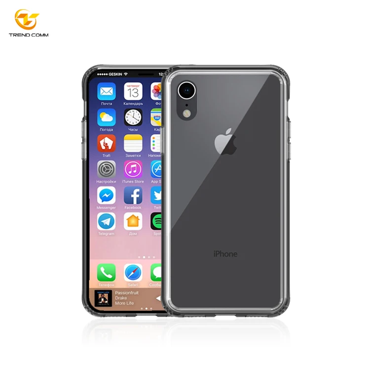 

Clear Phone Case Tempered Glass Phone Case For IPhone X XS Case Glass