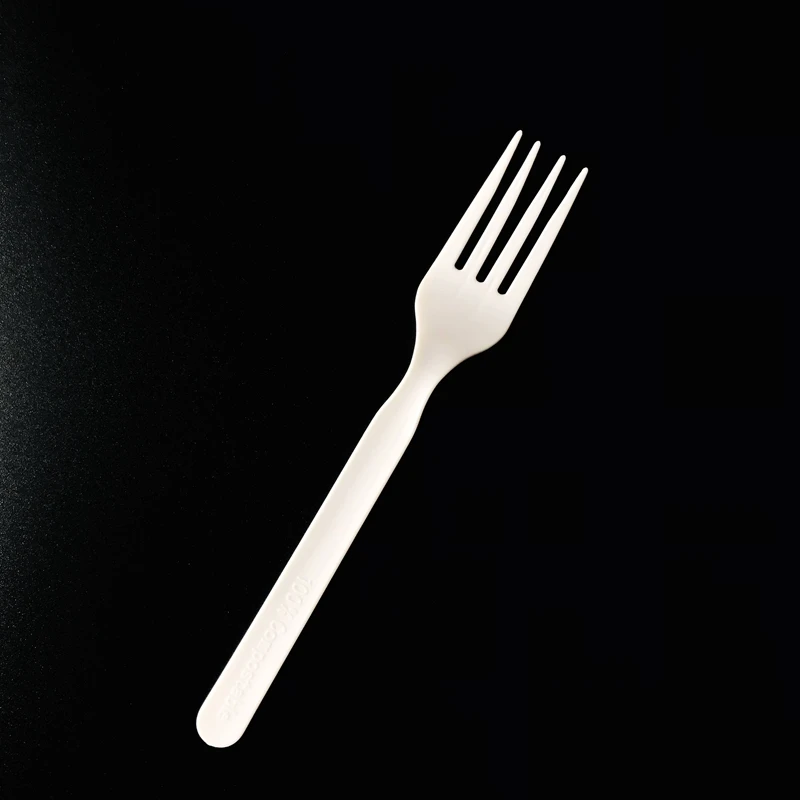 
6.5 INCH CPLA fork with customized bio. bag wrapped 