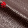 China Supplier Gripen PU synthetic Croco grain embossing microfiber leather for bag and shoe materials
