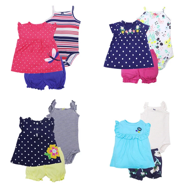 New Arrival Unique Baby Clothes Cheap Cute Baby Girl Summer Clothes