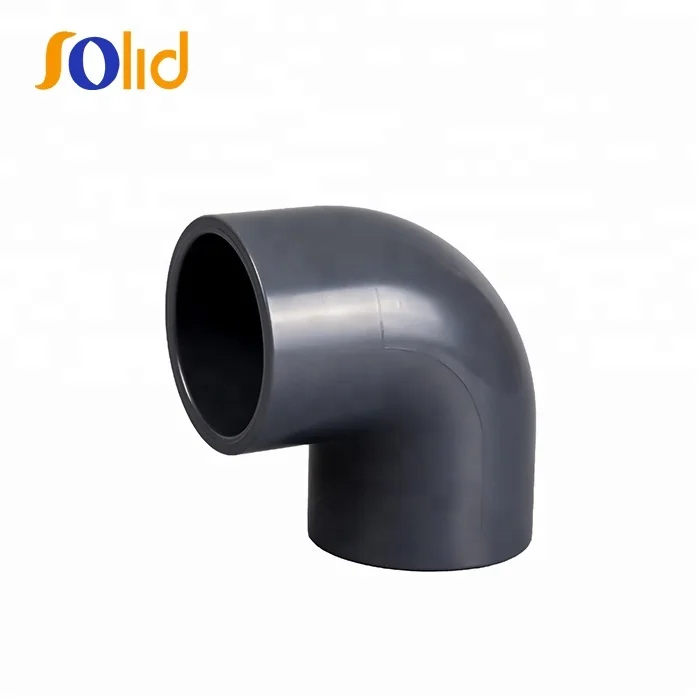 PN16 Industry Type Plastic PVC UPVC Pipe Fittings 90 Degree Elbow
