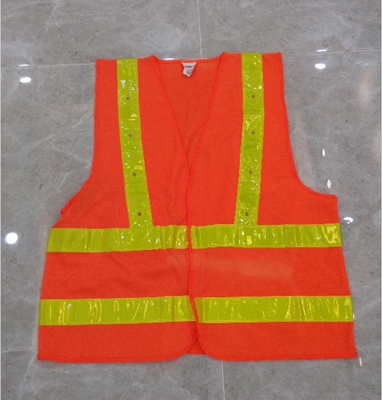 High Visibility flashing LED reflective  safety vest