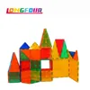 60PCS Magnetic Building Blocks tiles clear colors clients OEM