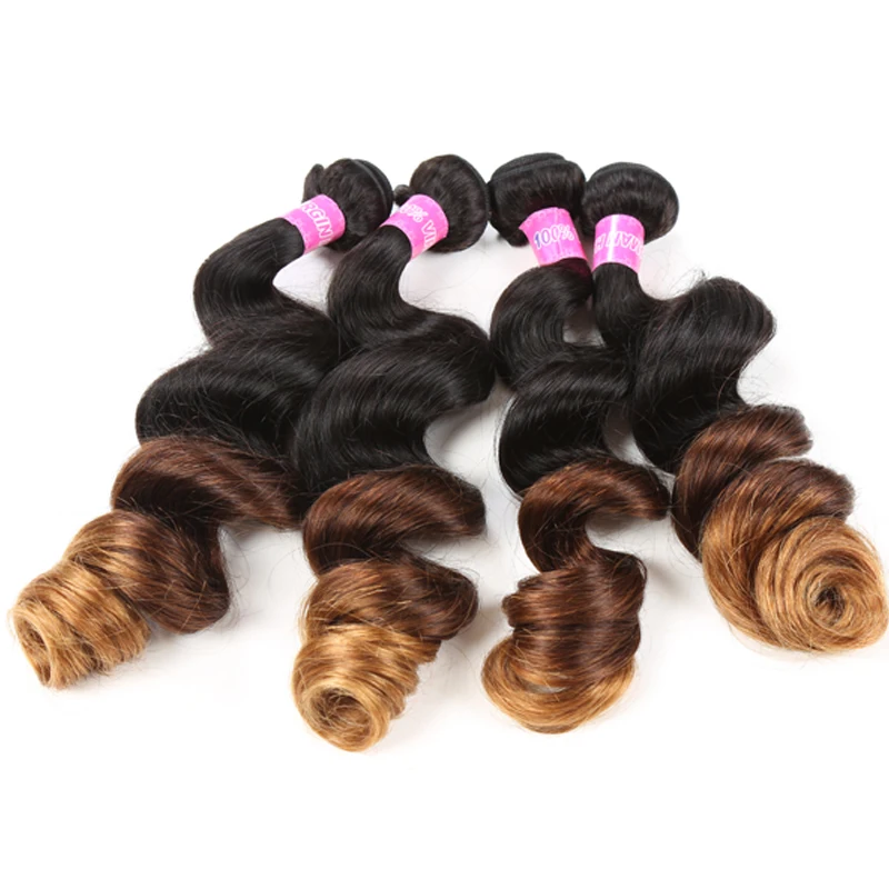 

Alibaba certified 100% remy 8A ombre loose wave wholesale brazilian hair