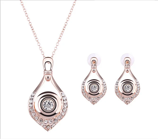 

Single Eye Shape Style African Costume Red Pattern Wedding Party Necklace Earring Jewelry Sets 2Pcs