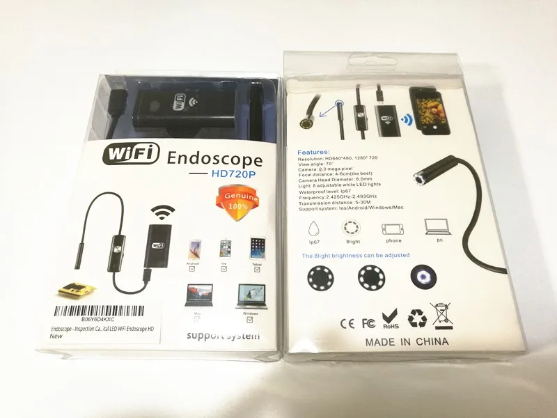 Factory Wholesale Ypc99 720p Usb Wifi Endoscope Inspection Cameifi