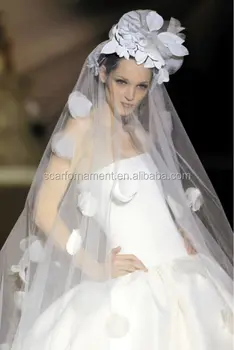 velo da sposa in tulle di seta