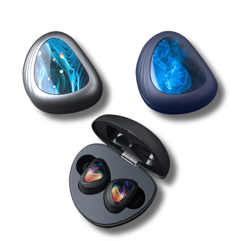 

2019 NEWEST StarrySky Capsule TWS Wireless Earbuds V5.0 Bluetooth Earphone Headset Deep Bass Stereo Sound Sport Earphone phone, Black/grey/blue