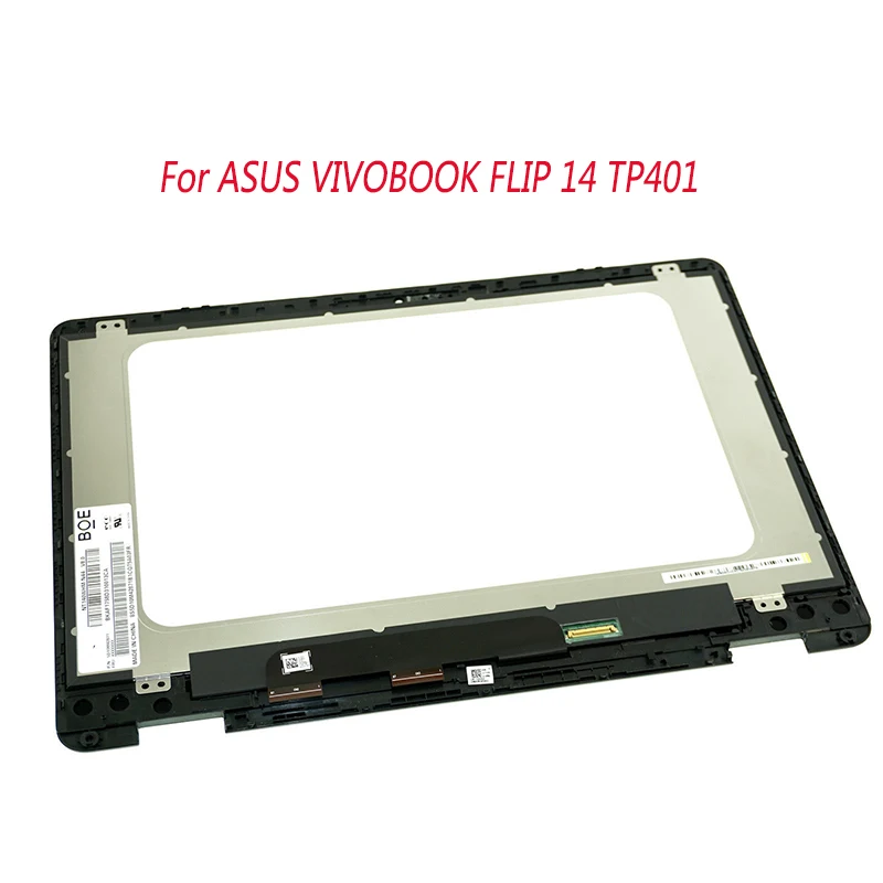 

New original '' For ASUS VIVOBOOK FLIP  TP401 TP401N lcd display touch screen lcd assembly 1920*1080 With frame, Black/grey/champagne