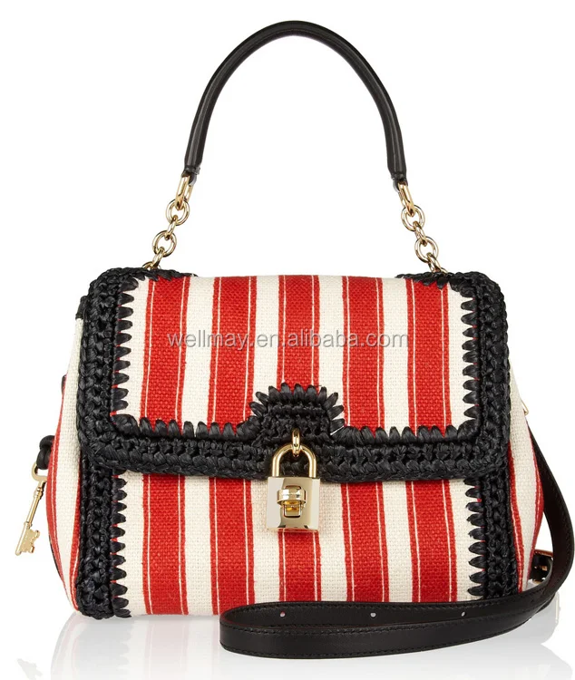 Dolce-Gabbana-Miss-Dolce-Canvas-and-Raffia-Bag