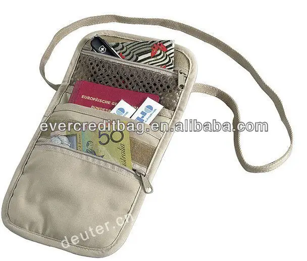 promotion neck strap wallet / trade-show neck wallet