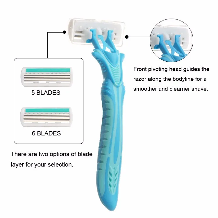 Six Blade Disposable Lady Shaving Razor 6 Blade Disposable Razor Buy