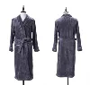 Warm and Comfortable Coral Fleece Bathrobe Hotel Plush Spa/Bath Robe for Home