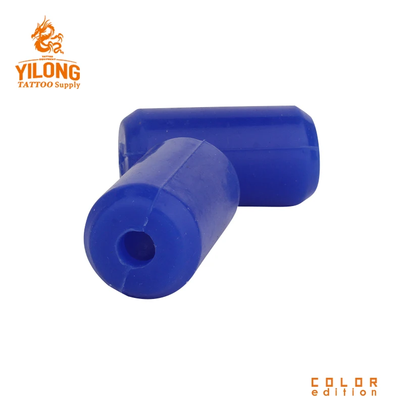 Yilong Sillicon Gel Grip Cover Tattoo Grip Cover Tattoo Supply Blue  Alloy/steel Grip 22MM
