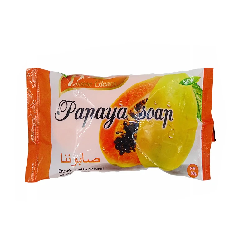 

Thailand Professional Design Handmade Harmony Papaya Whitening Fruit Soap, White,green,red,yellow