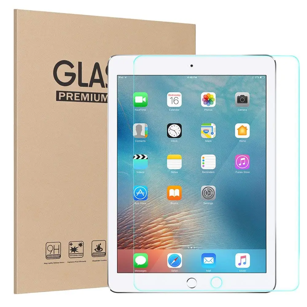 

Crystal Clear Tempered Glass Screen Protector for iPad Air/Air 2/Pro 9.7/2017/2018