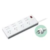 SAA Power Strip 10A 250V Australia 4 outlet power board individual switched with cable 4V-74 3X1.0mm