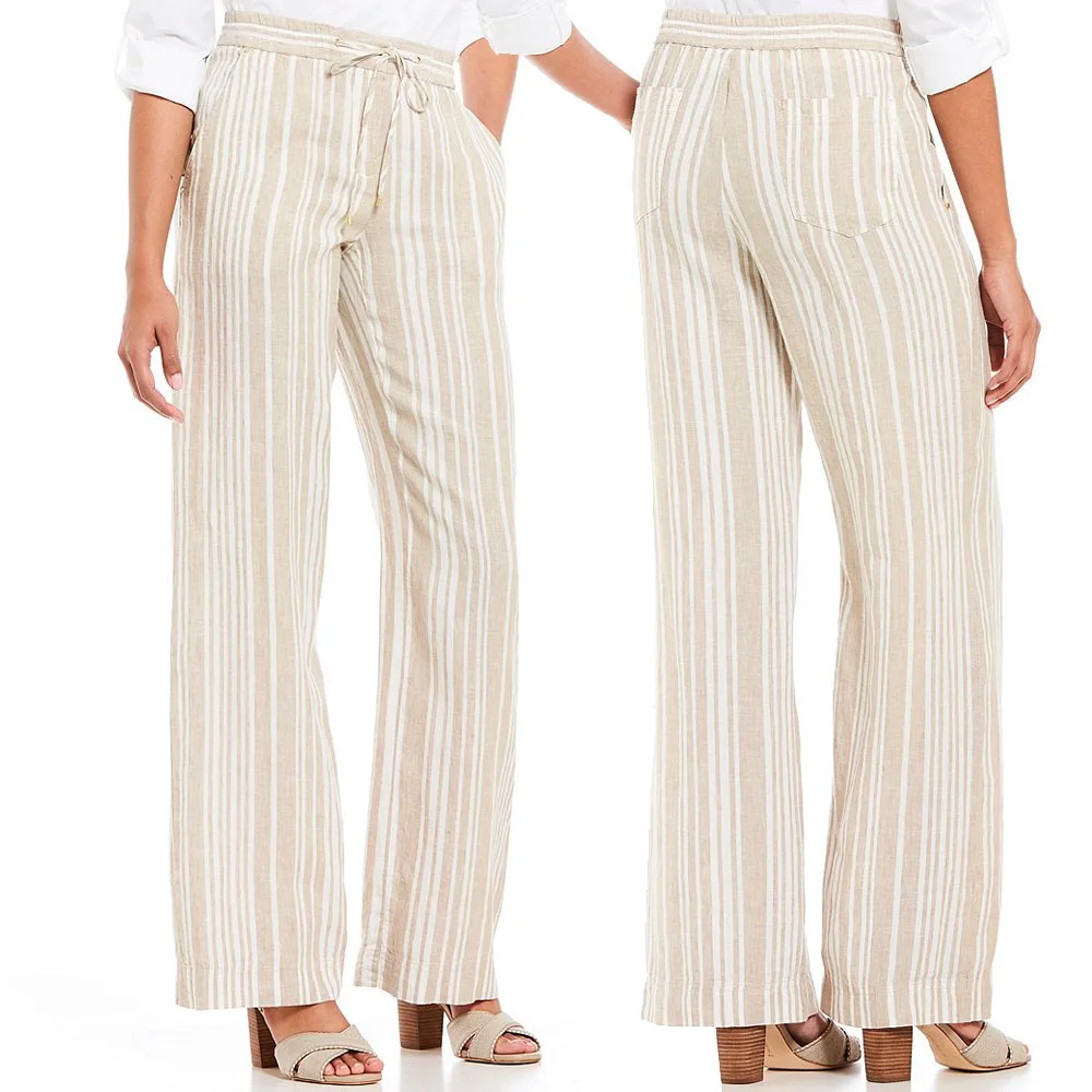 waist striped pants