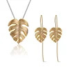 Wholesale 925 Sterling Silver Leaves Design Jewelry Set For Women Trendy Christmas Gifts