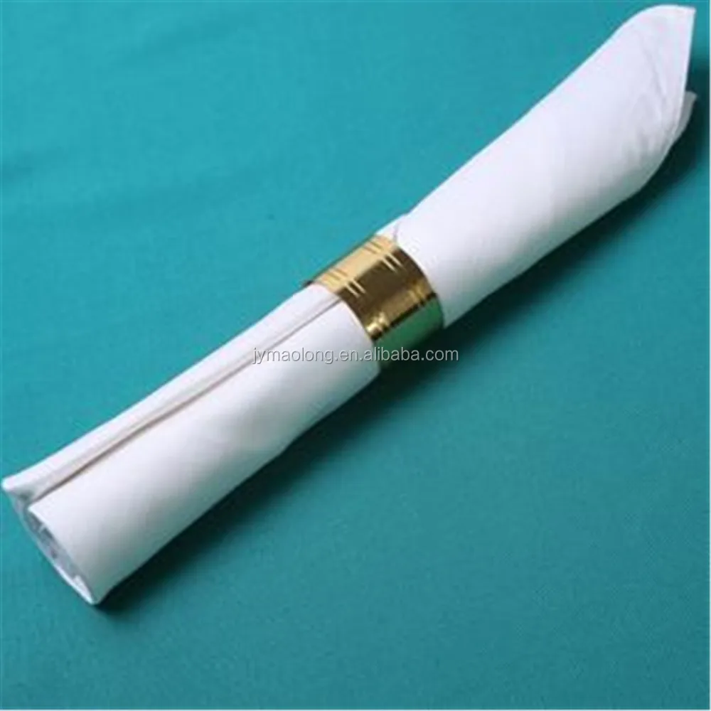 
Washable Plain White Disposable Linen Napkins 