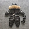 -15 Russian Winter Snowsuit 2019 Boy Baby Jacket 80% Duck Down Outdoor Infant Clothes Girls Climbing For Girl Kids Jumpsuit 1~4