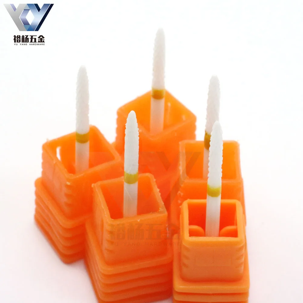 

Premium Tip Drill Bit Smooth Ceramic Nails Drill Bits Holder Set Nail Drill Bits Safety Fine Coarse Rotary Burr Cuticle, Orange