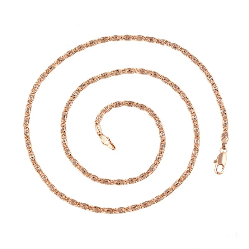 

42811 Fashion Jewelry Rose Gold Weave Chain, Stainless Material Necklace