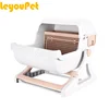 Leyou Pet hot auto pet grooming cat selling self-cleaning litter box cat toilet litter pan