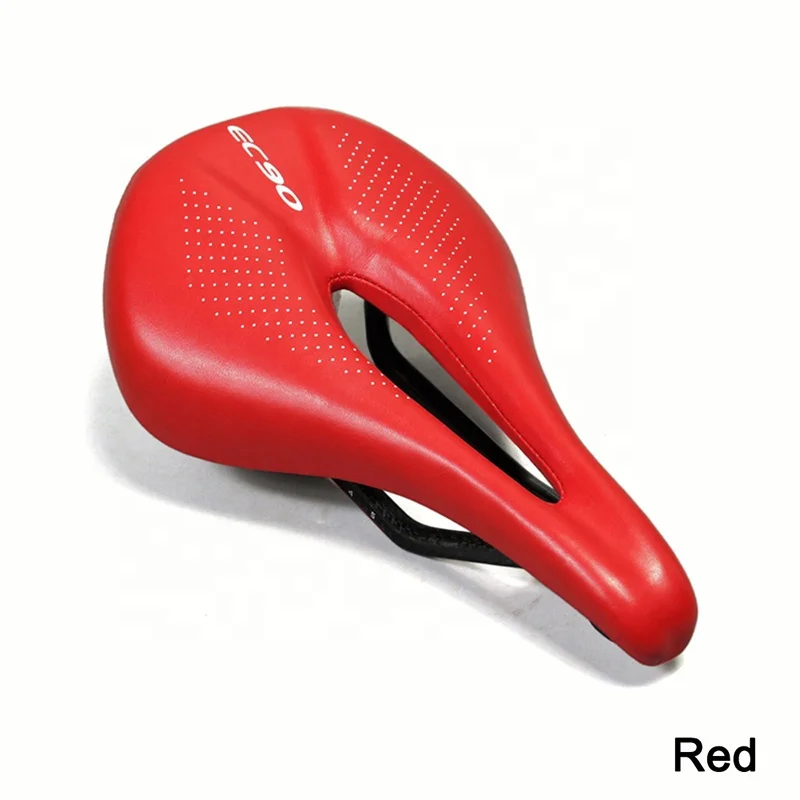 

Bicycle Carbon Saddle Full Carbon 150-155g Lightweight Seat Cushion, Black/red/yellow