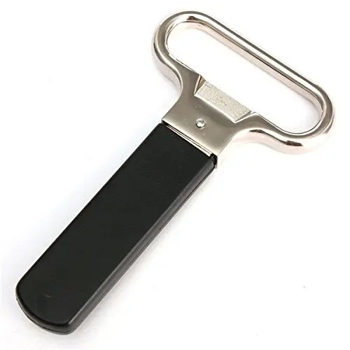 

Professional Red Aged Wine Ah So Waiter's Friend Wine Bottle Opener Corker Corkscrew with Cover, Black