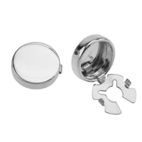 

Silver Blank Custom Mens Brass Button Cover