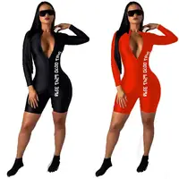

CY1085 wholesale New Spring Stylish Digital printing ladies bodycon jumpsuit